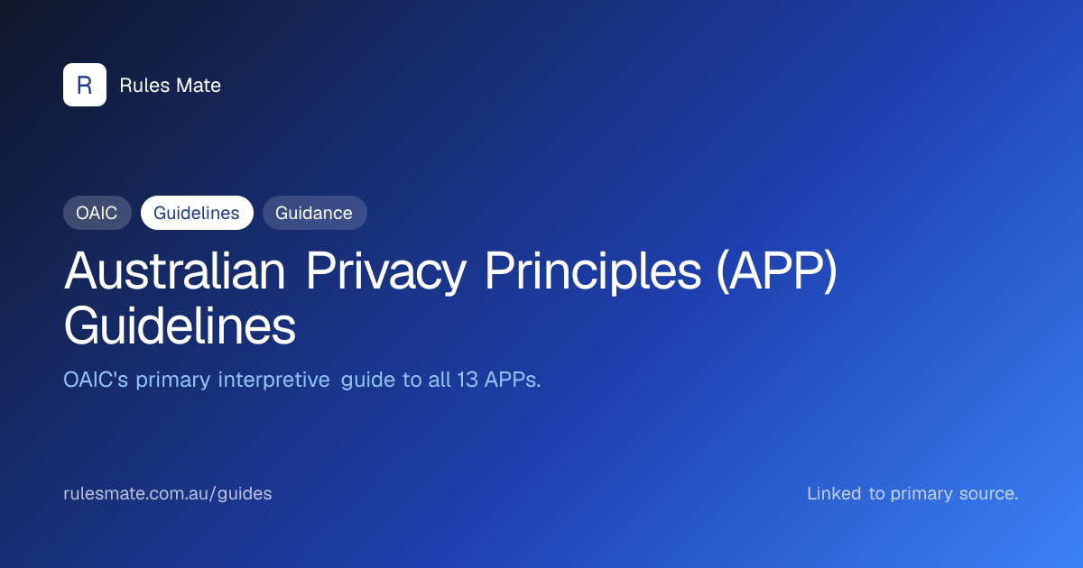 Guidelines: Australian Privacy Principles (APP) Guidelines — plain ...